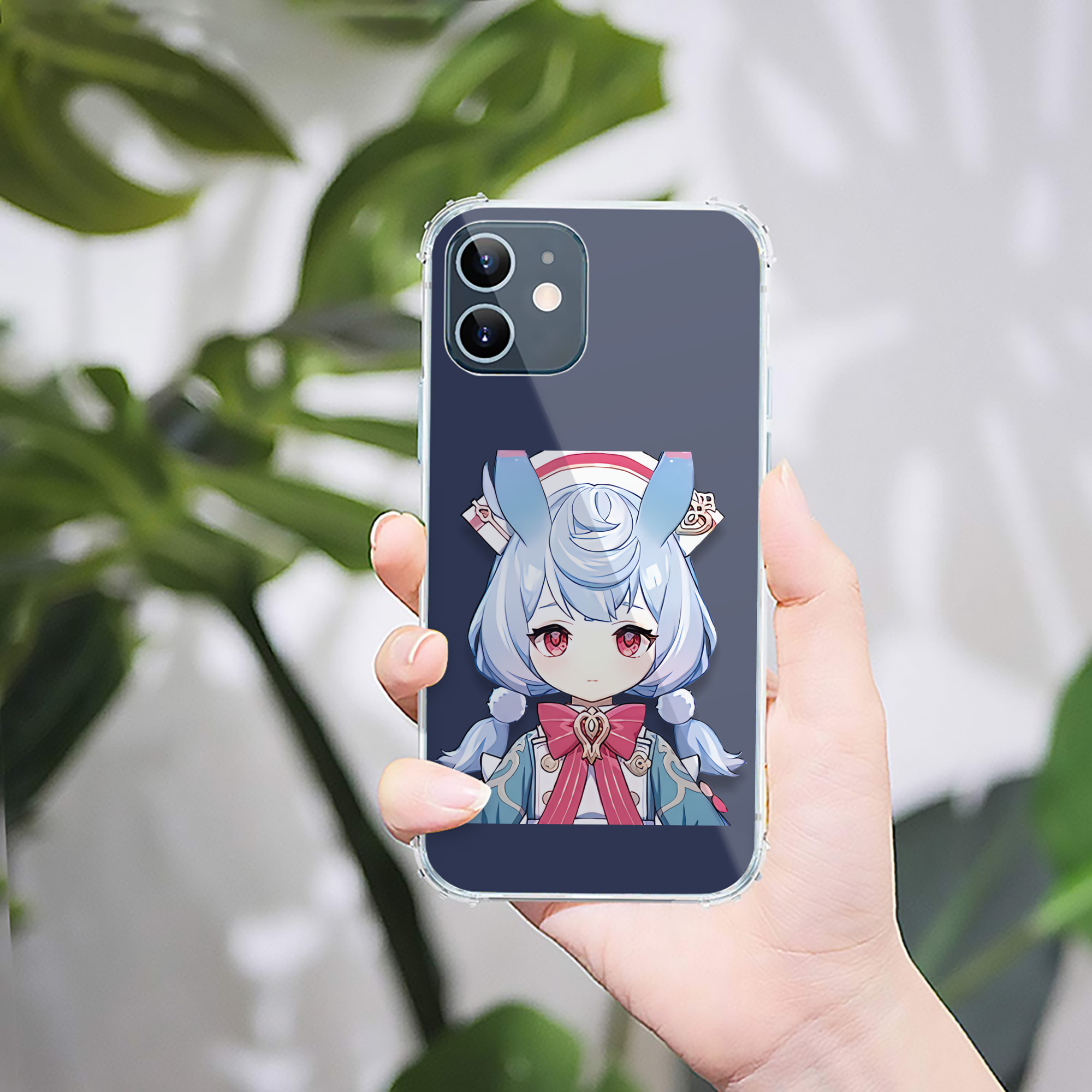 げんし神 シゲウィン genshin Shigewin 【iPhone 12シリーズ対応】透明スマホケース（クリアソフトケース）